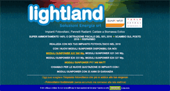 Desktop Screenshot of lightland-soluzioni-energia.it