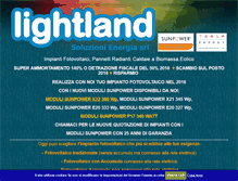 Tablet Screenshot of lightland-soluzioni-energia.it